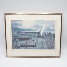 Railroad Train Pittsburgh Lake Erie New York Central McKees Rocks 1960s Print - £67.24 GBP