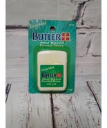 NEW BUTLER Mint Waxed Dental Floss 115 Yd  Vintage Discontinued Plaque NOS - €5,29 EUR