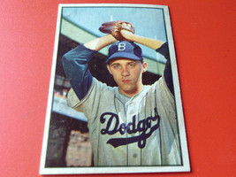 1953 Bowman Color Billy Loes #14 Brooklyn Ex / Ex + !! - £114.55 GBP