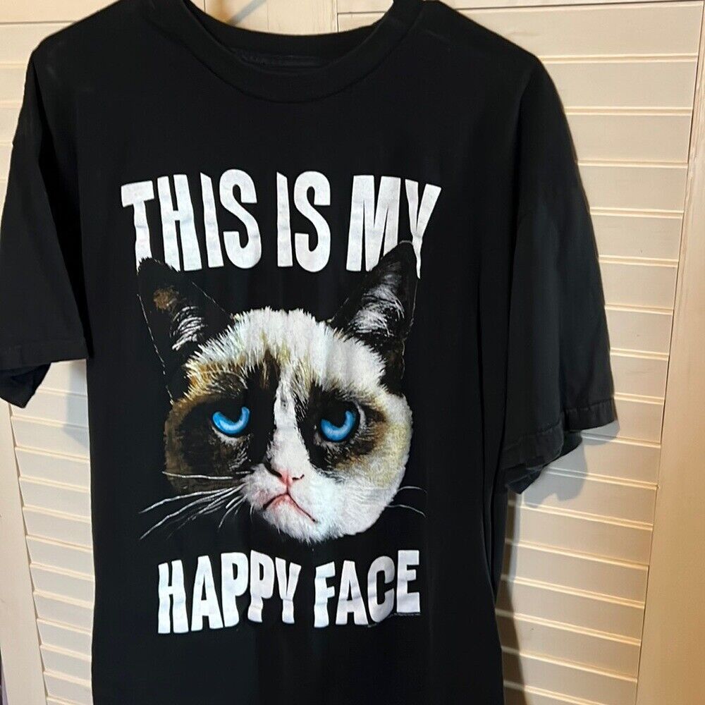 Primary image for Grumpy Cat T-shirt 2013 Black Size Extra Large