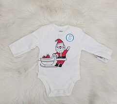 Carters Infant Bodysuits White – White Santa Bodysuit – Infant/3Months - $15.84