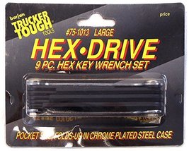 Barjan Trucker Tough 9 Piece Hex Drive Key Wrench 751013 image 2