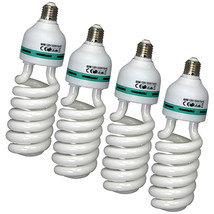 Pro Studio 85W 4 Pack E27 CFL Fluorescent Spiral Daylight Light Bulb 110... - $70.29