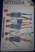 Butterick Misses’ Dress Or Jumper Over Blouse Skirt Shorts Size 12 #4913  - $4.09 CAD