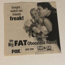 My Big Fat Obnoxious Fiancé Tv Guide Print Ad TPA8 - £4.66 GBP