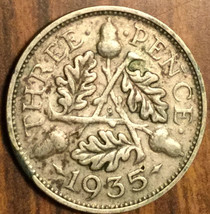 1935 Uk Gb Great Britain Silver Threepence Coin - £2.12 GBP