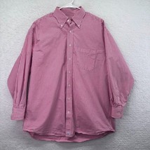 Vineyard Vines Shirt Mens Extra Large Murray Pink Check Button Down Long... - £19.41 GBP
