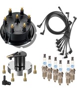 Mercruiser Thunderbolt 4.3 L V6 DISTRIBUTOR CAP ROTOR SPARK PLUG WIRES K... - €187,43 EUR