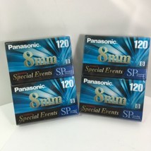 Panasonic 8MM Special Events 120 Camcorder Blank Video Tape Cassette 4-Pack - £23.60 GBP