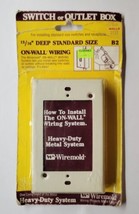 Wiremold B-2 On-Wall Wiring 15/16" Deep Standard Size Metal Switch or Outlet Box - $14.84