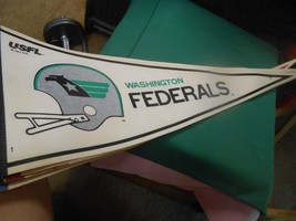 Great Collectible USFL Pennant- WASHINGTON  FEDERALS - £12.65 GBP