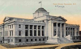 Court House Vancouver BC Canada 1910s postcard - £5.44 GBP