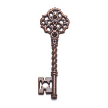 Large Skeleton Key Pendant Antiqued Copper Steampunk Key 68mm - £3.66 GBP