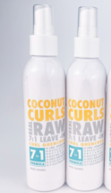 Real Raw Coconut Curls 7 In 1 Formula Spray For Hair Leave In Condition Lot of 2 - £17.74 GBP