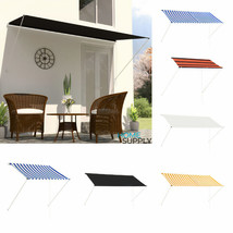 Outdoor Garden Patio Retractable Manual Awning Canopy Sun Shade Shelter 7 Sizes - £46.51 GBP+