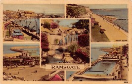 RAMSGATE KENT UK~MULTI-PHOTO POSTCARD 1957 - £2.39 GBP