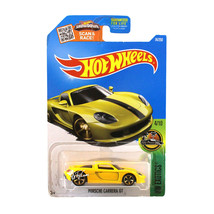 Year 2015 Hot Wheels Hw Exotics 1:64 Die Cast Car 4/10 Yellow Porsche Carrera Gt - £15.79 GBP
