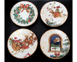 NEW Williams Sonoma Set of 4 Mixed Twas the Night Before Salad Plates 8 ... - £147.87 GBP