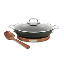 All-Clad Universal 3 Qt Pan with Acacia Wood Trivet, Spoon and Potholder Set - £106.88 GBP