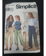 Simplicity Sewing Pattern 9134 Shirt, Pants, Top Size 26W-32W Uncut - $4.95