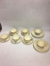 VINTAGE Thomas Germany China Lot 14 pcs. Flower Cup Saucer Plate Mid Century - £48.27 GBP