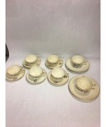 VINTAGE Thomas Germany China Lot 14 pcs. Flower Cup Saucer Plate Mid Cen... - £48.26 GBP