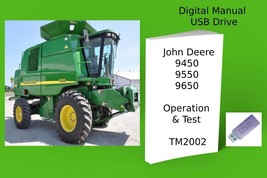 John Deere 9450 9550 9650 Combine Diagnostic Operation &amp; Test Manual See Desc. - £18.97 GBP