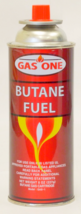 1 CAN Butane Fuel 8 oz Notched Collar CARTRIDGE canister camping stove G... - £22.98 GBP