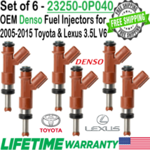 OEM Denso 6Pcs Fuel Injectors for 2007, 08, 09, 10, 11, 2012 Lexus ES350 3.5L V6 - £91.39 GBP