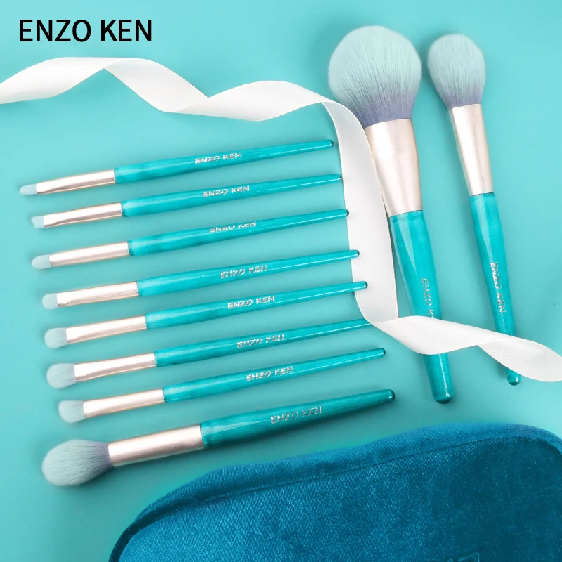 N birch makeup brushes set with travel case by enzo ken professional colorful eyeshadow thumb200