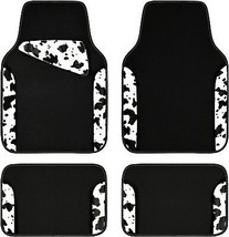 CAR PASS Waterproof Universal Fit Car Floor Mats, Cow Print Car Mats Fit for - £37.80 GBP