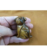 (Y-DOG-SH-702) Golden tigereye SHAR PEI Pug sharpei dog dogs FIGURINE LO... - €19,87 EUR