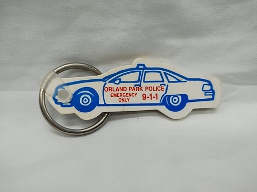 Vintage Orland Park Police Promotional Keychain 3&quot; - $17.81