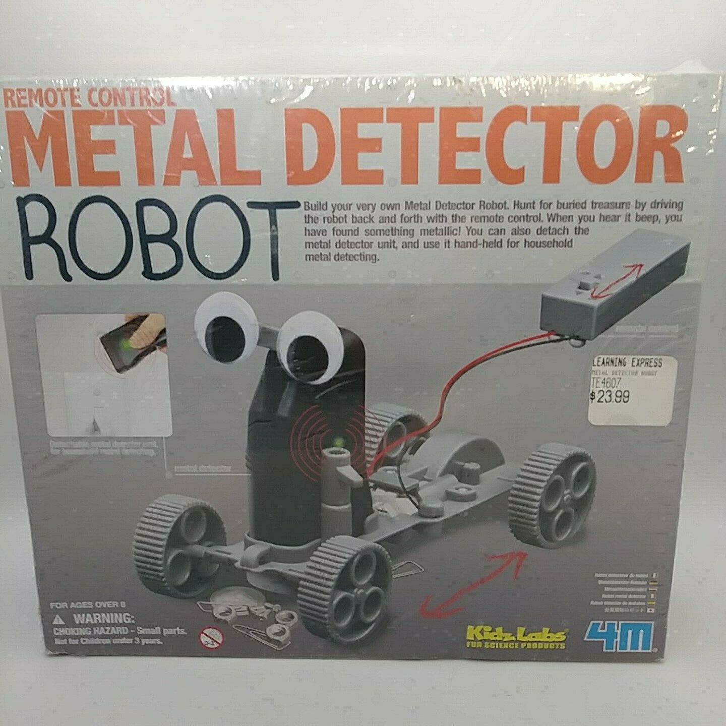 4M Remote Control Metal Detector Robot Kit Mechanics Science Project - $24.18