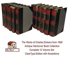 The Works of Charles Dickens 1868 Antique 12 Volumes ClearType Ed. Illustrated - £119.86 GBP