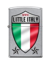New York-Little Italy Design&quot; Lighter, Street Chrome Zippo Lighter - £26.16 GBP