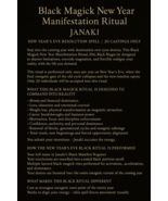 Janaki’s Black New Year Manifestation Ritual New Year’s Eve Destiny Reset Spell - $178.20