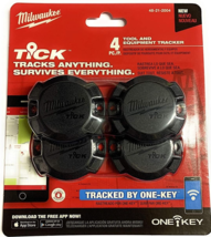 Milwaukee 48-21-2004 One-Key Tick Tool and Equipment Tracker (4 Pack) - £47.80 GBP