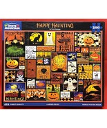 White Mountain Halloween puzzle Happy Haunting 1000 larger pieces 2024 - $15.00
