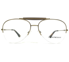 Emporio Armani Eyeglasses Frames EA 1020 3002 Matte Gold Half Rim 55-15-140 - £54.86 GBP
