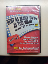 Vintage NETFLIX CD Best Buy Stores Promotional Free Trial Offer Mint Sealed  - £47.01 GBP