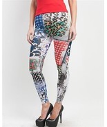 Topia Multi-Color  Magazine Print Leggings  - £18.02 GBP