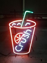 New Cold Drink Crush Lemon Beer Neon Sign 24&quot;x20&quot; - £199.79 GBP