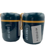 Set of 2 Travel Thermal Soup Mug 2 Cup Dark Green NEW - $259.91 MXN