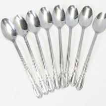 Superior Chapel Hill Iced Tea Spoons 7 3/8&quot; Stainless Lot of 8 - $21.55