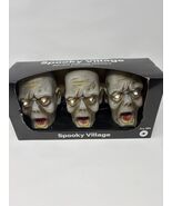Spooky Village Halloween Zombie Pathway Markers, 3 Stakes, 60 in. NEW - $37.50