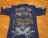 Reflection by Roadblock Shirt Sz XL Blue Embellished Graphic T 100% Cott... - $19.79