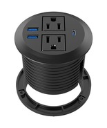 Desktop Power Grommet With Pd 20W Fast Charging Usb C,Recessed Power Soc... - £48.60 GBP