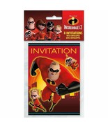 Incredibles Party Invitations 8 ct - £2.89 GBP