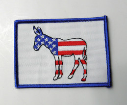 Democratic Democrat Usa Donkey Embroidered Patch 2X 3 Inches - £4.29 GBP